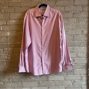 Thomas Pink Slim Fit Prestige Shirt with French Cuffs -Size 18, 46